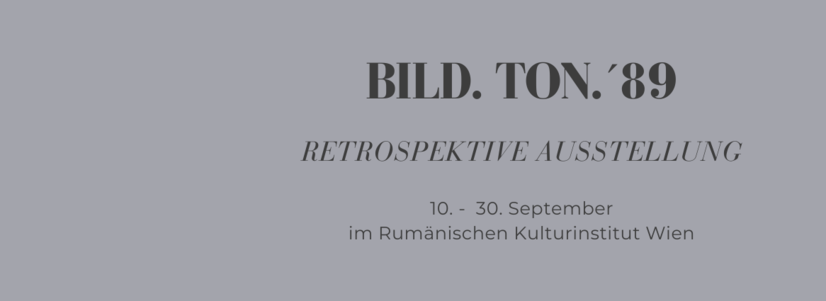 BILD. TON. ’89. │Retrospektive Ausstellung